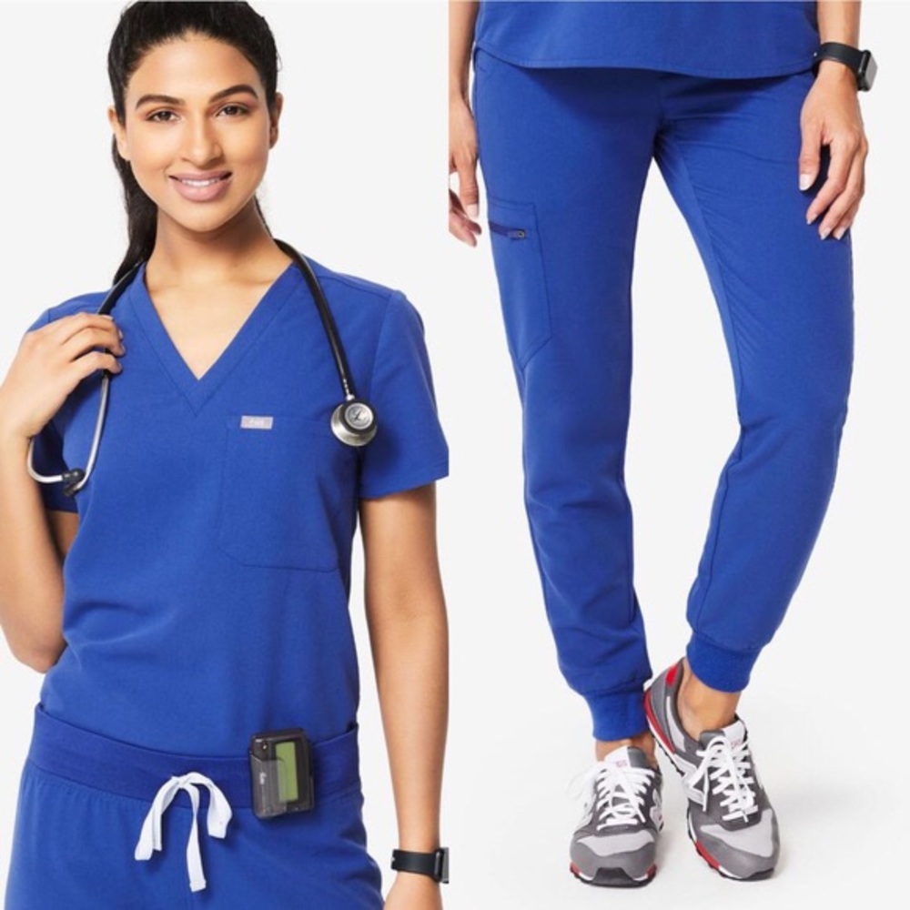 Figs Winning Blue Scrub Set- Small/Small Petite